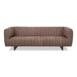 Denys Leather Sofa  Scotland Grey