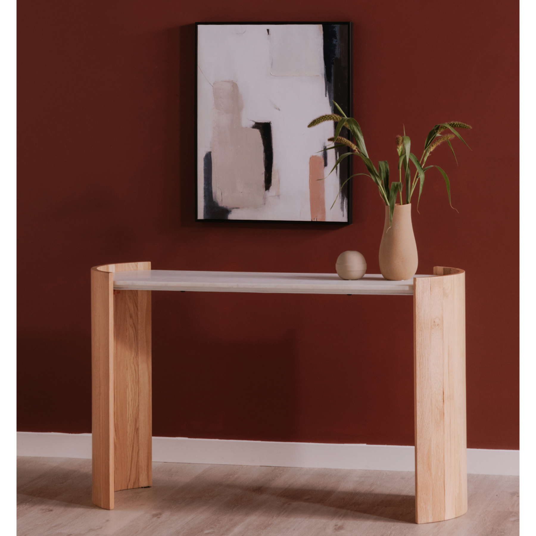 Siora Console Table White