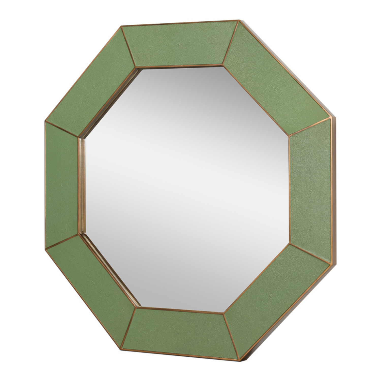 Eleanor Mirror Shagreen Watercress