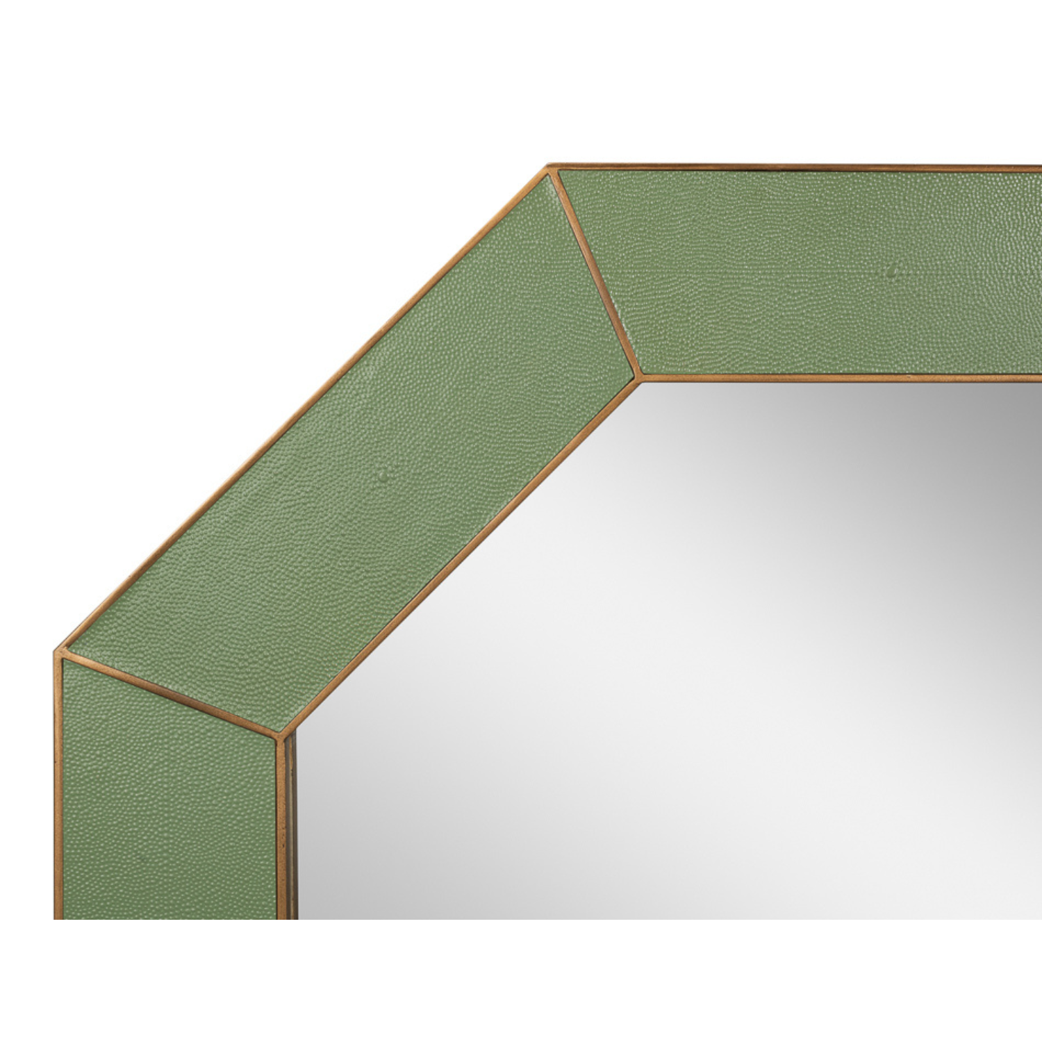 Eleanor Mirror Shagreen Watercress