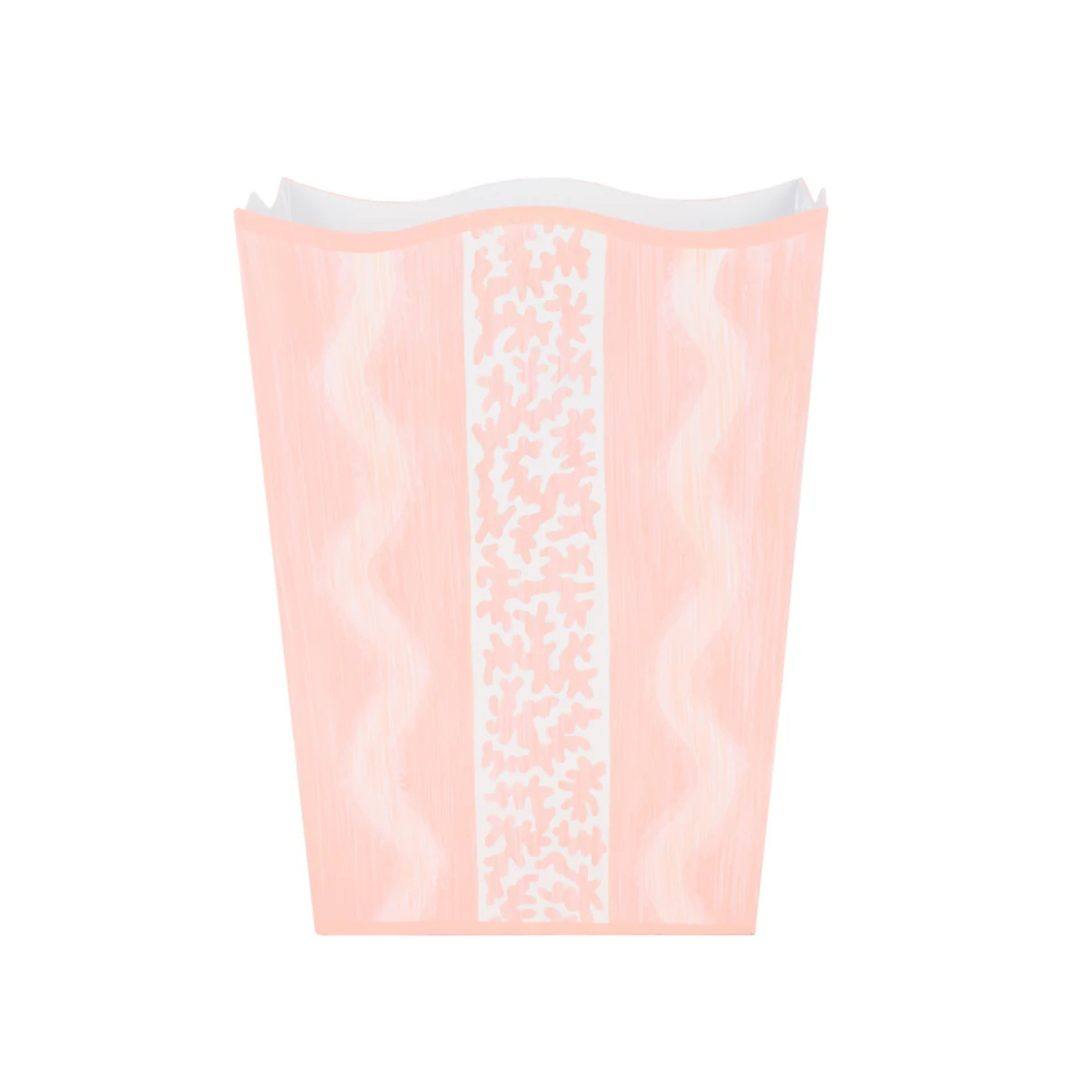 Pink Ikat Wastepaper Basket & Tissue