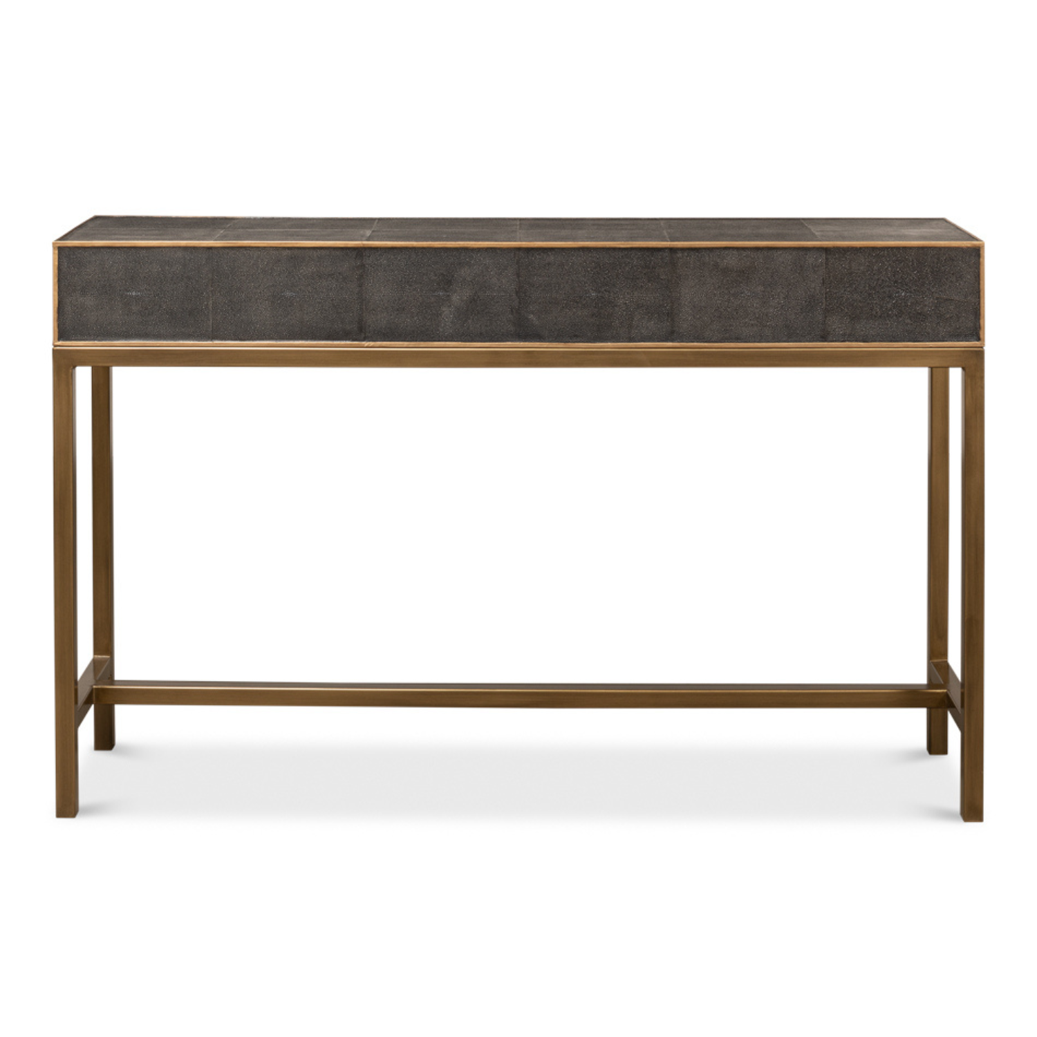 Gideon Shagreen Console Table, Antique Grey