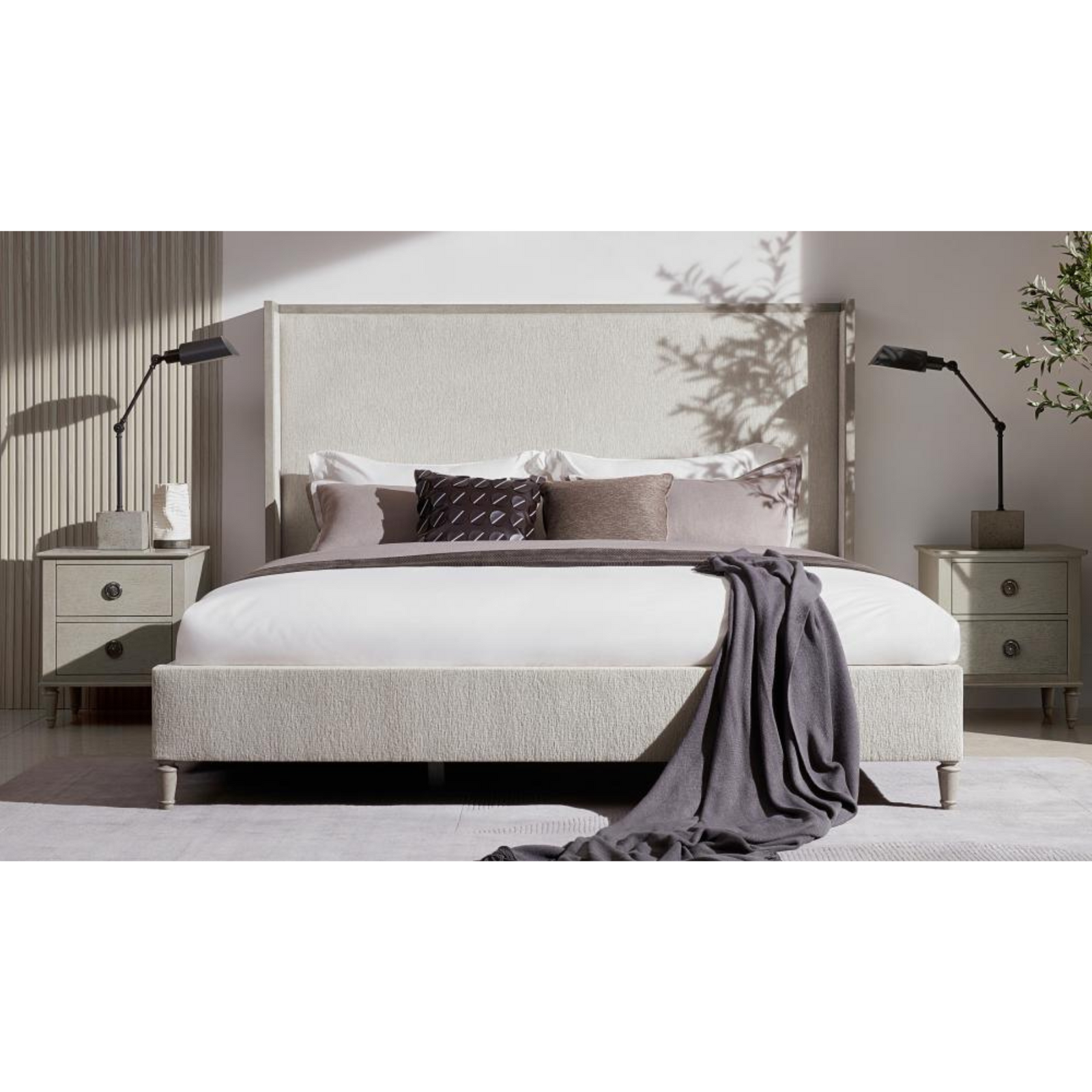 Zest King Wing Back Cream Bed