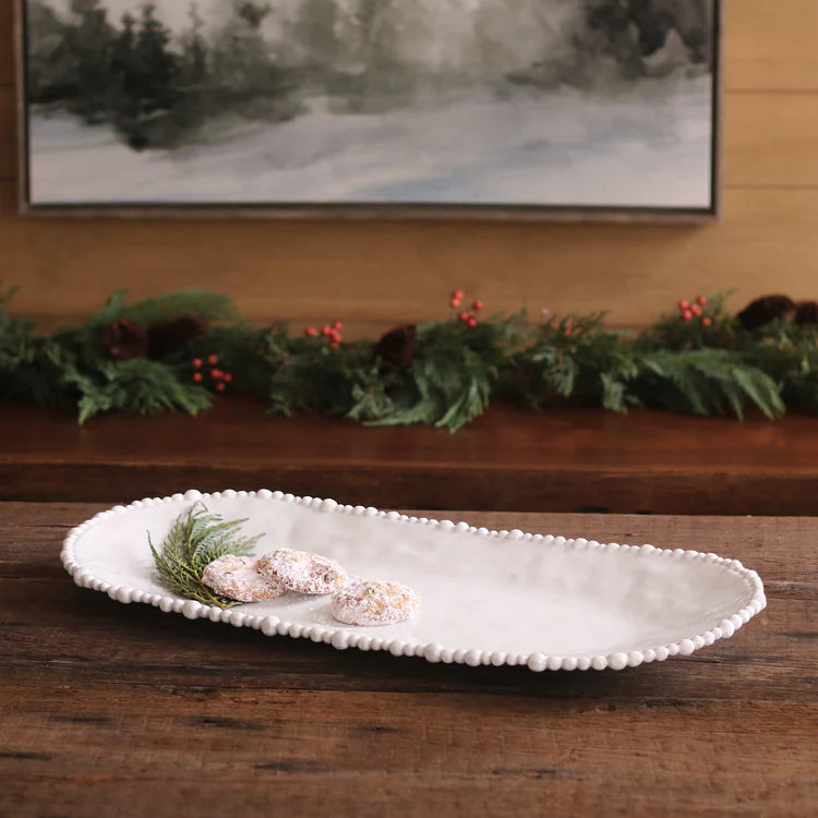 VIDA Alegria Large Oval Platter (White)