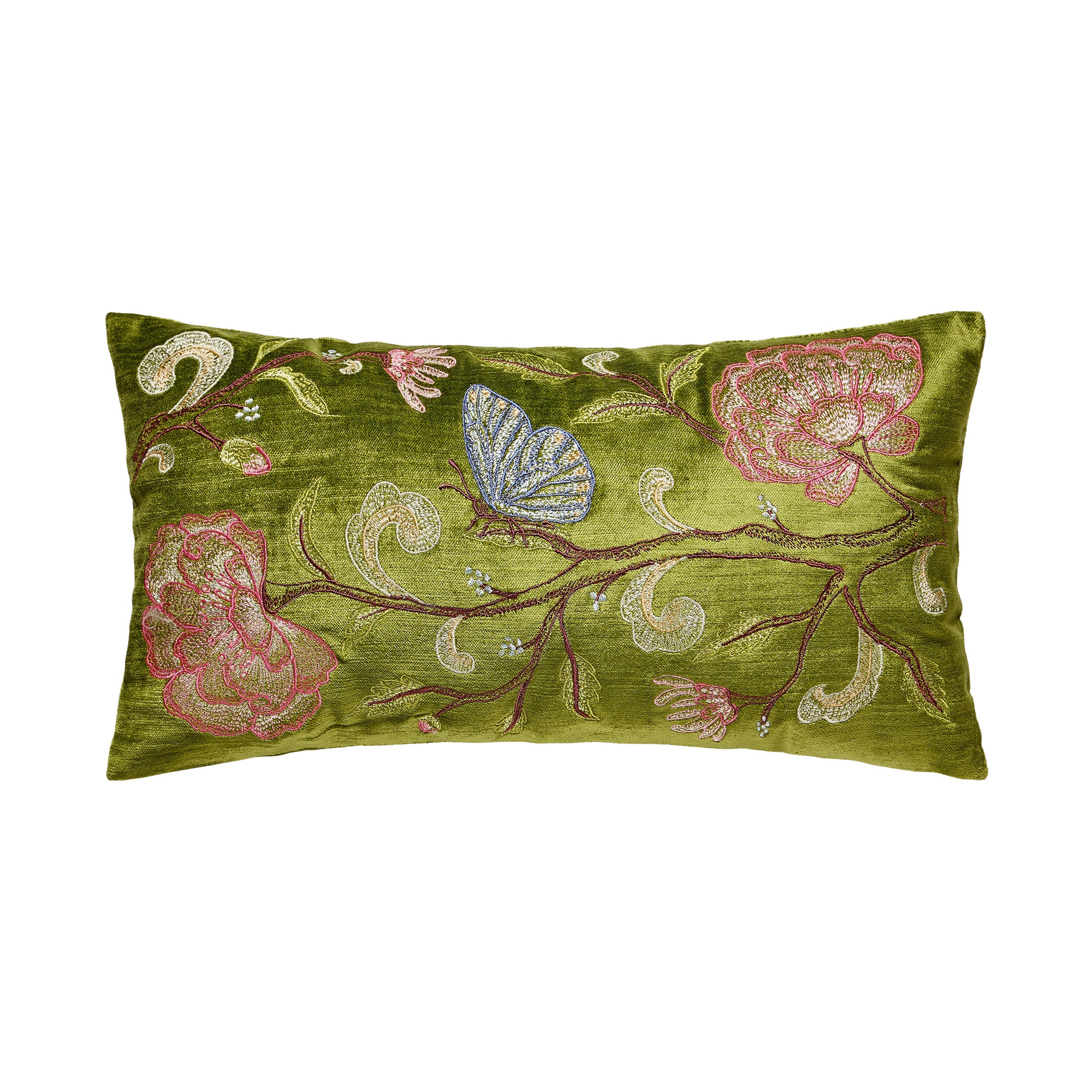 Oriental Spring Butterfly EMB Pillow