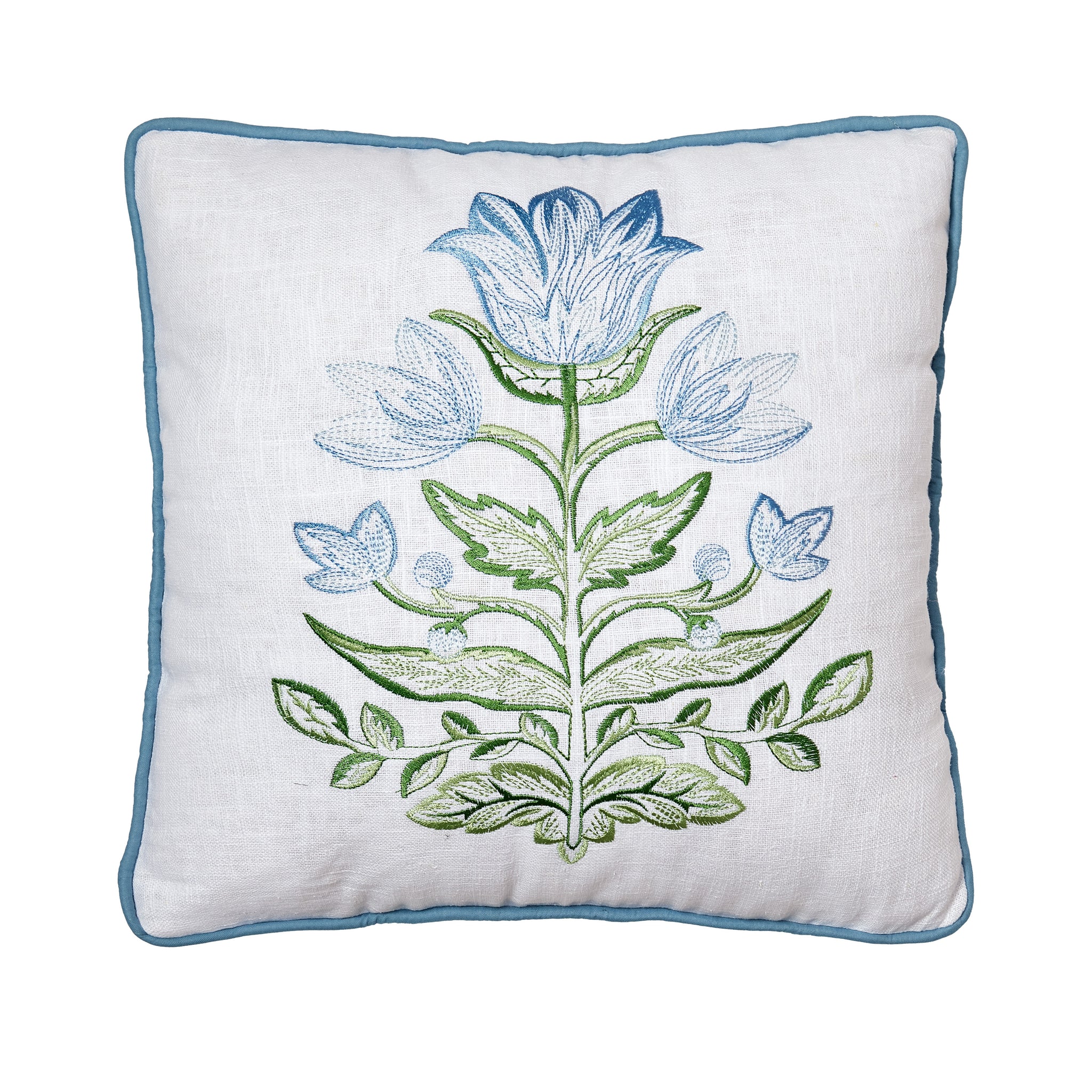 Mughal Flowers EMB Pillow