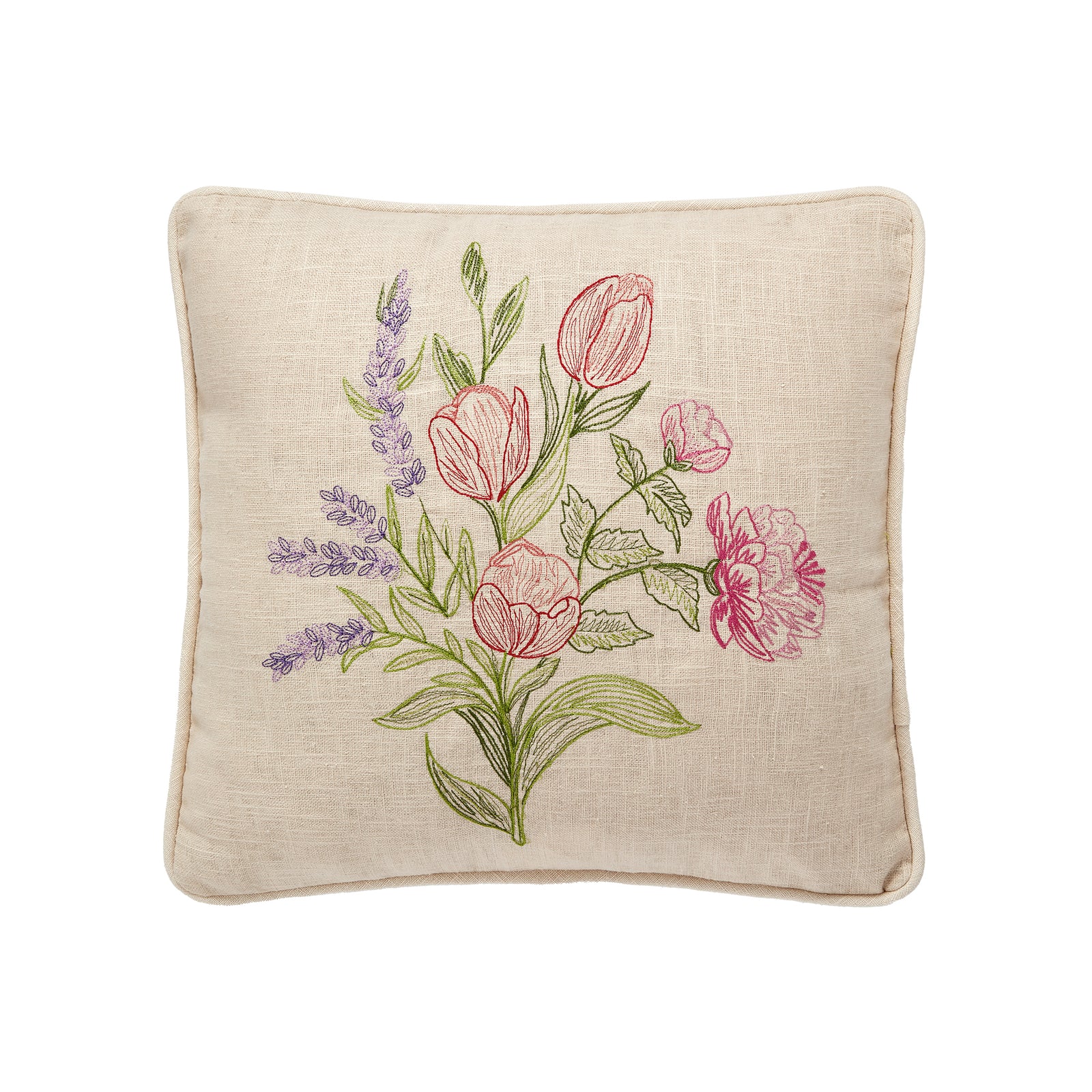Spring Bunch EMB Pillow