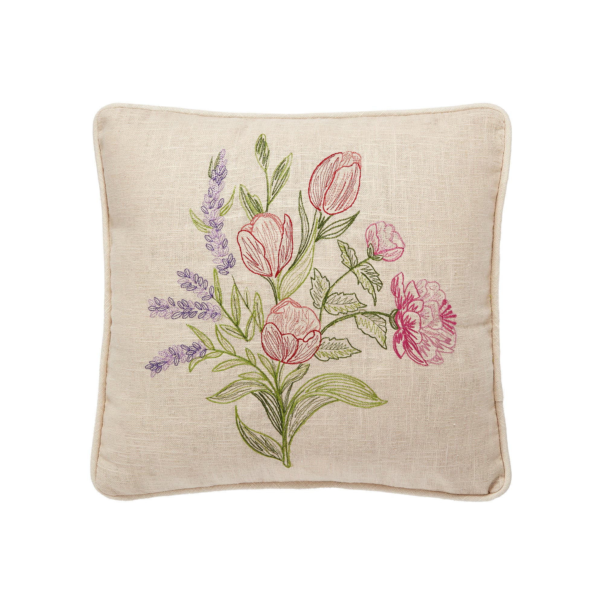 Spring Bunch EMB Pillow