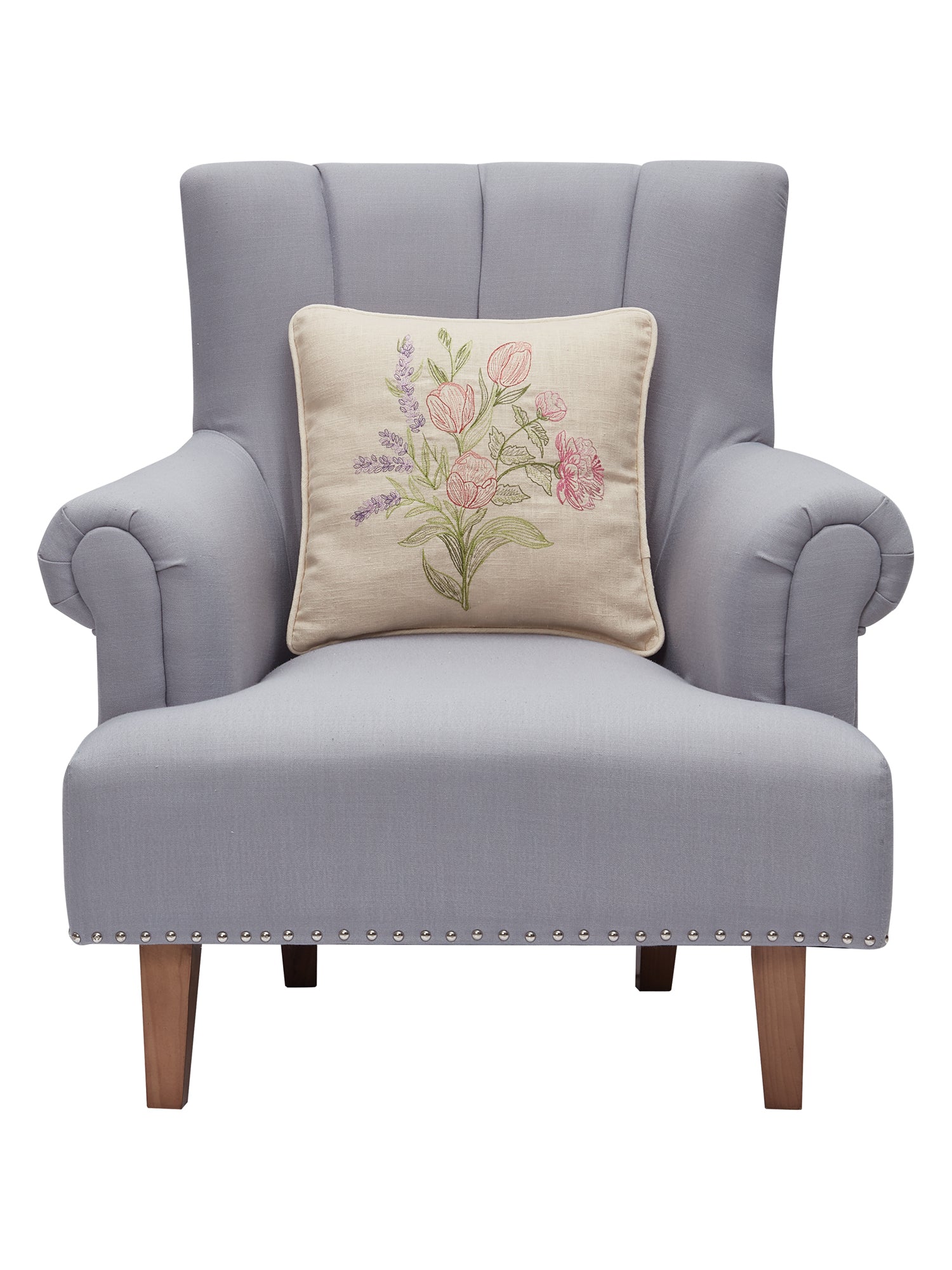 Spring Bunch EMB Pillow