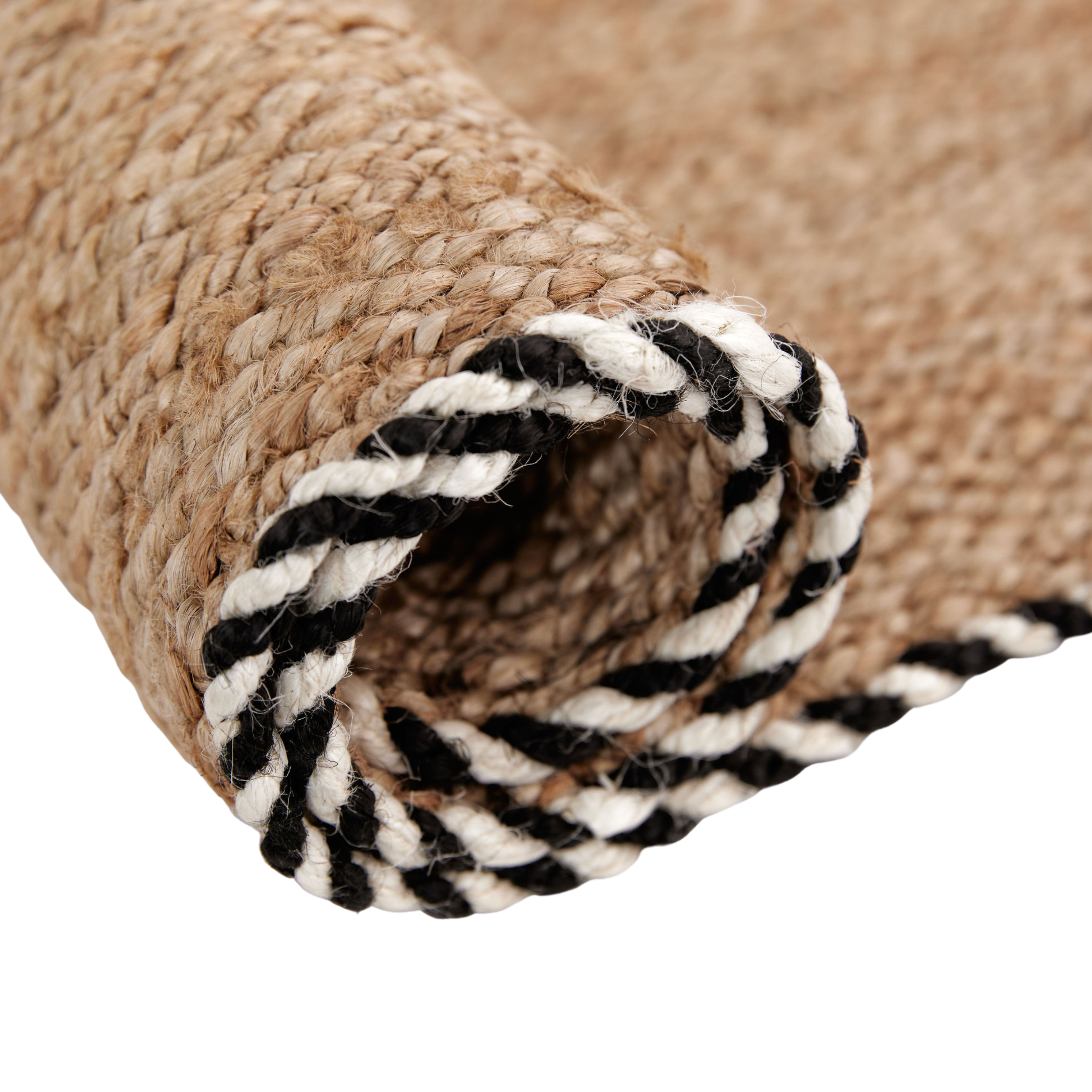 Braided Jute Doormat in Wrought Iron