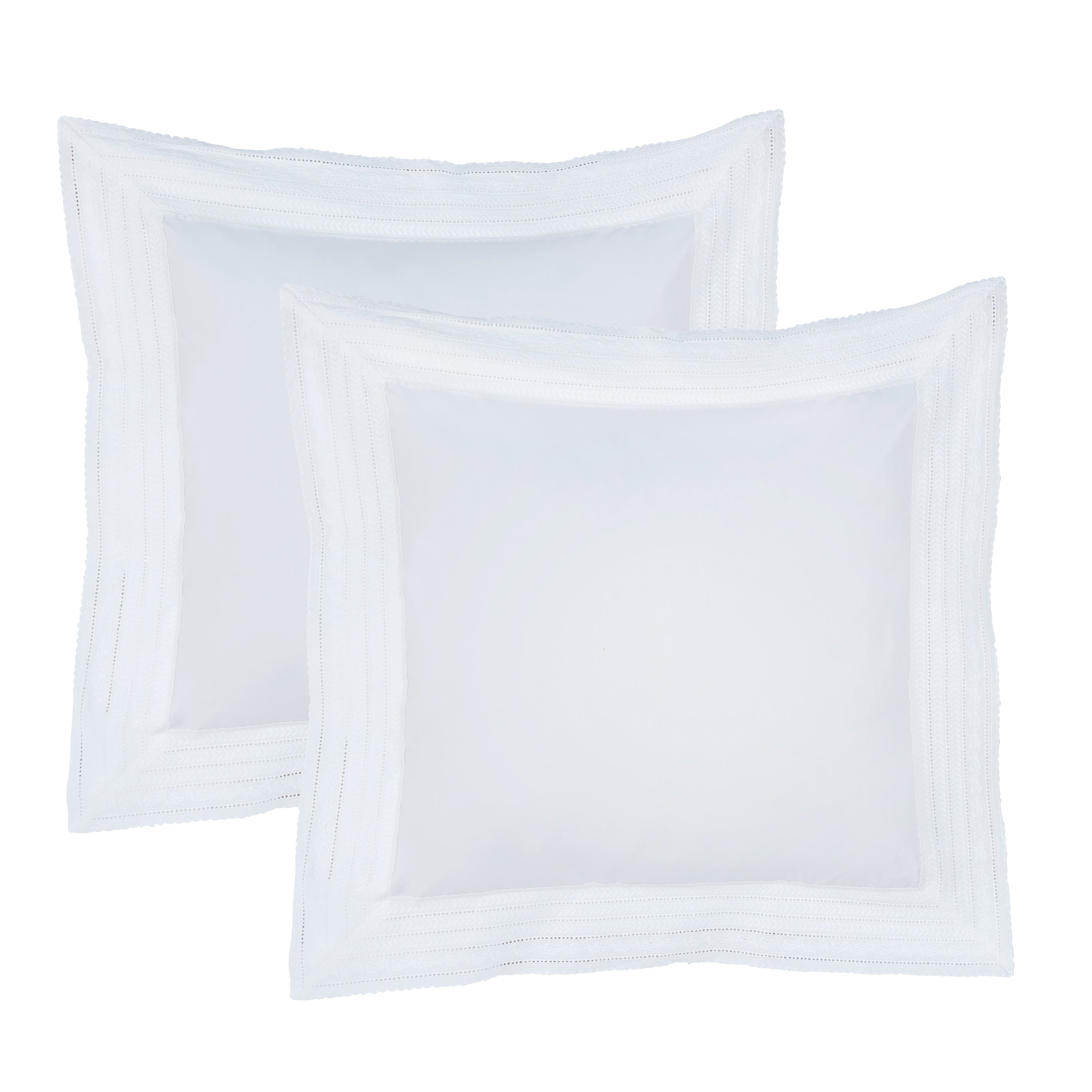 Elizabeth Lace Percale Euro Sham Pair