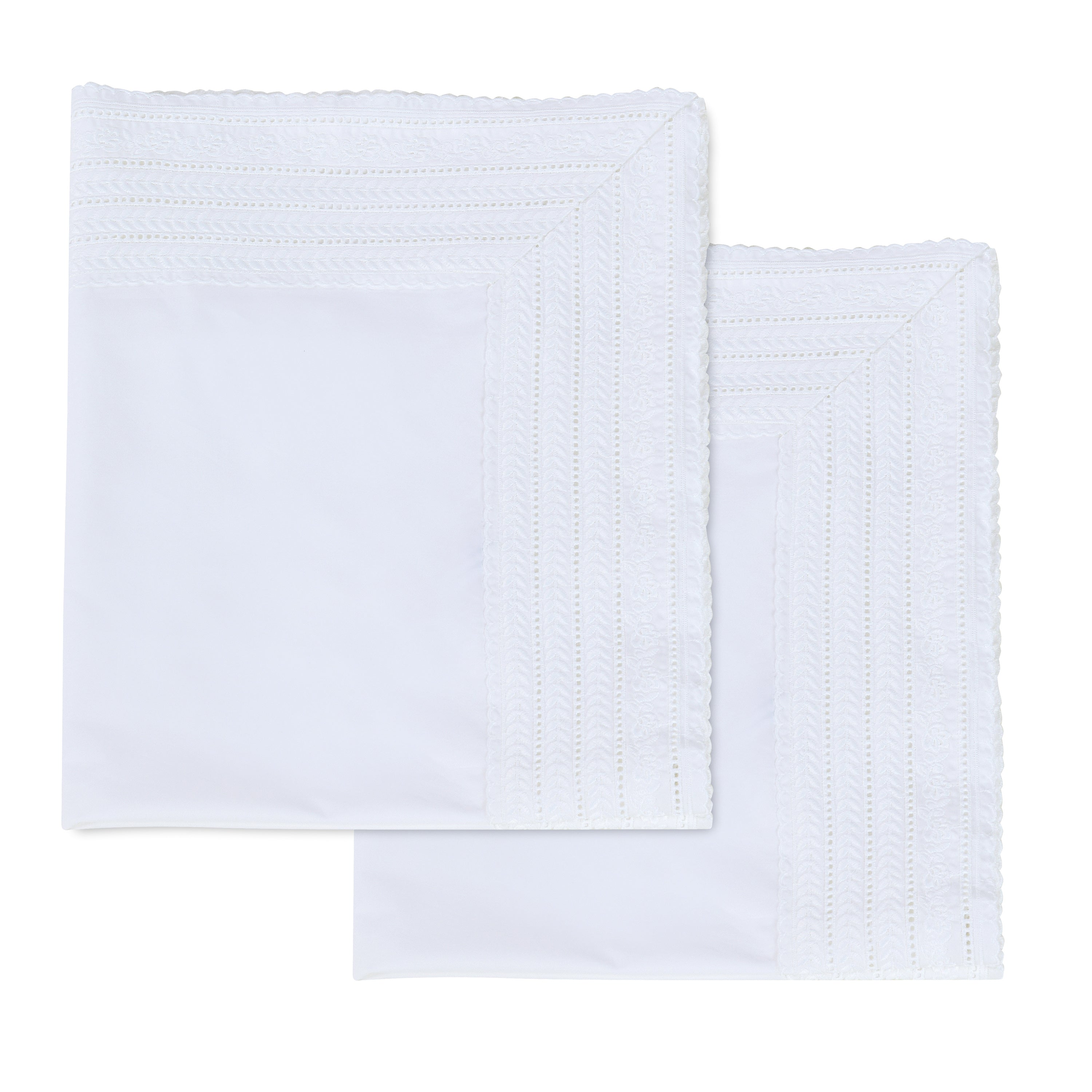 Elizabeth Lace Percale Euro Sham Pair