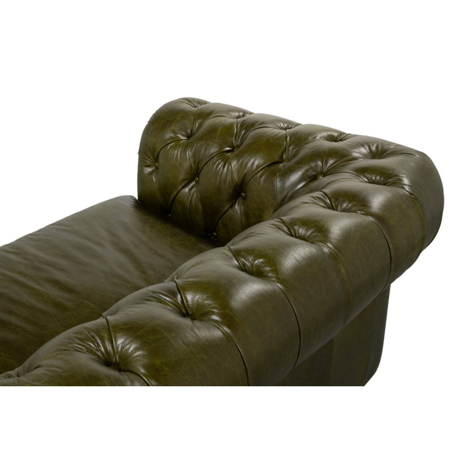 Savile Leather Sofa  Green