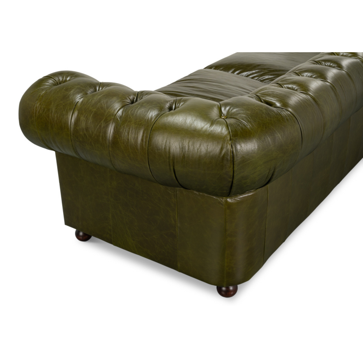 Savile Leather Sofa  Green