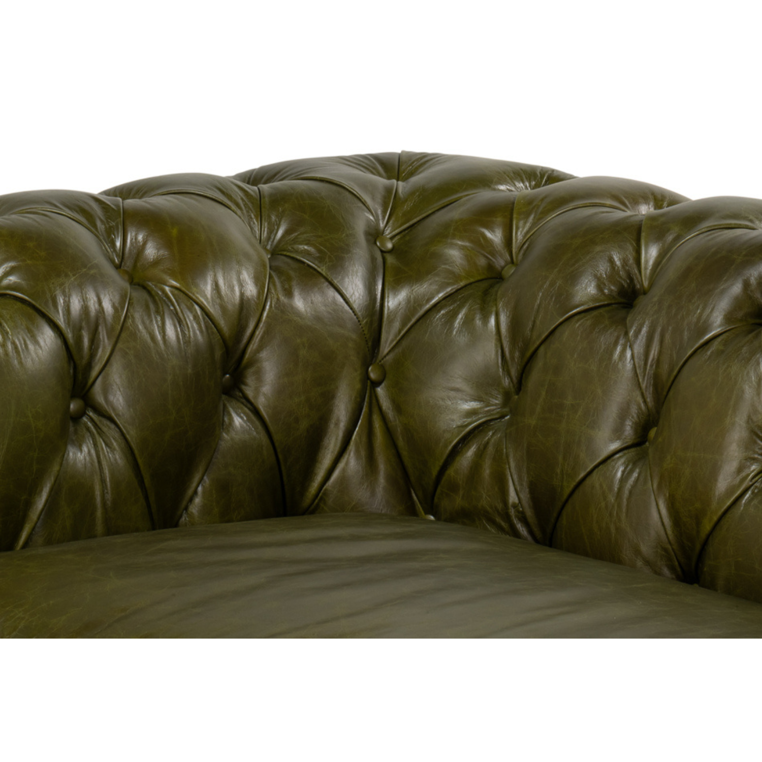 Savile Leather Sofa  Green