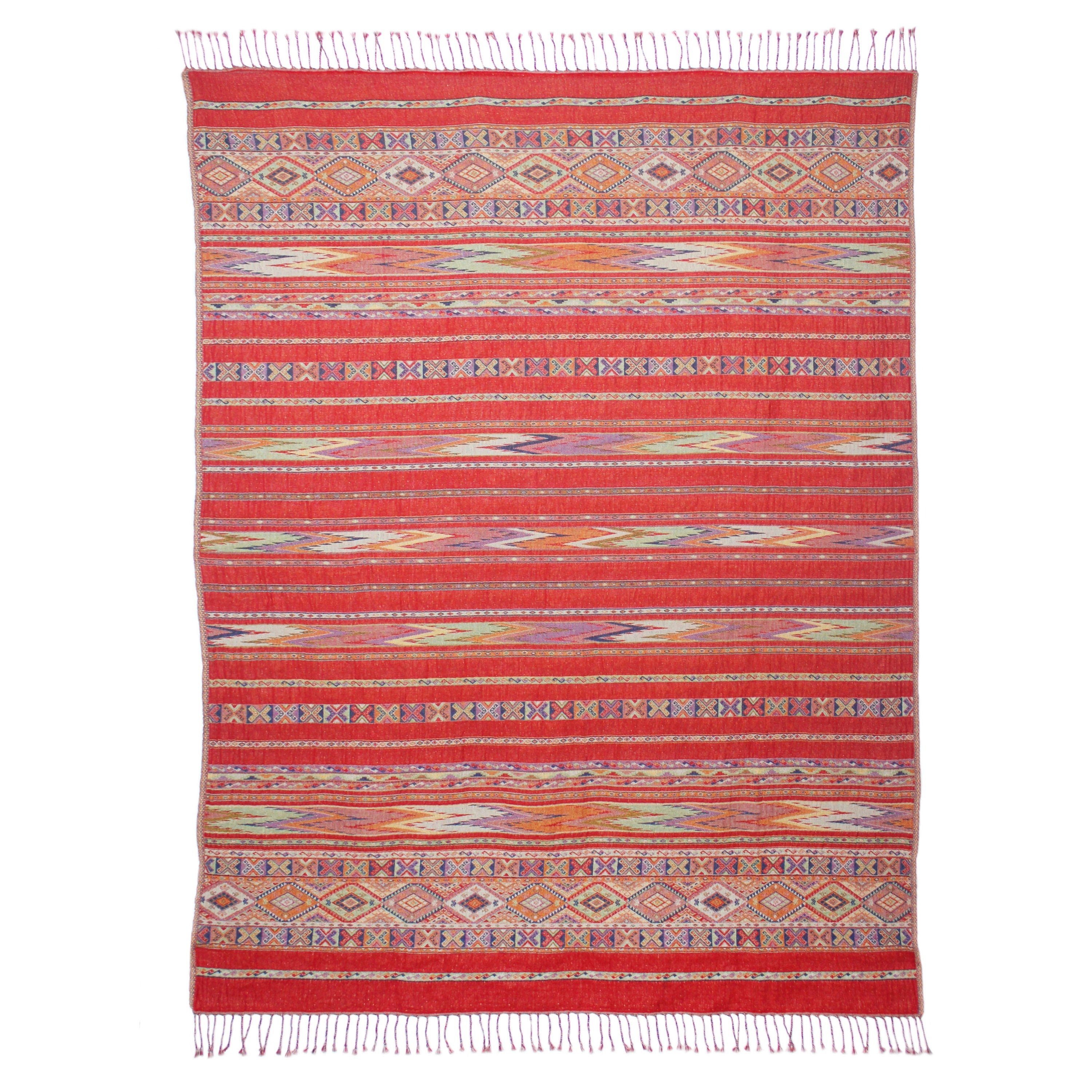 Santa Fe Reversible Cotton Wool Throw