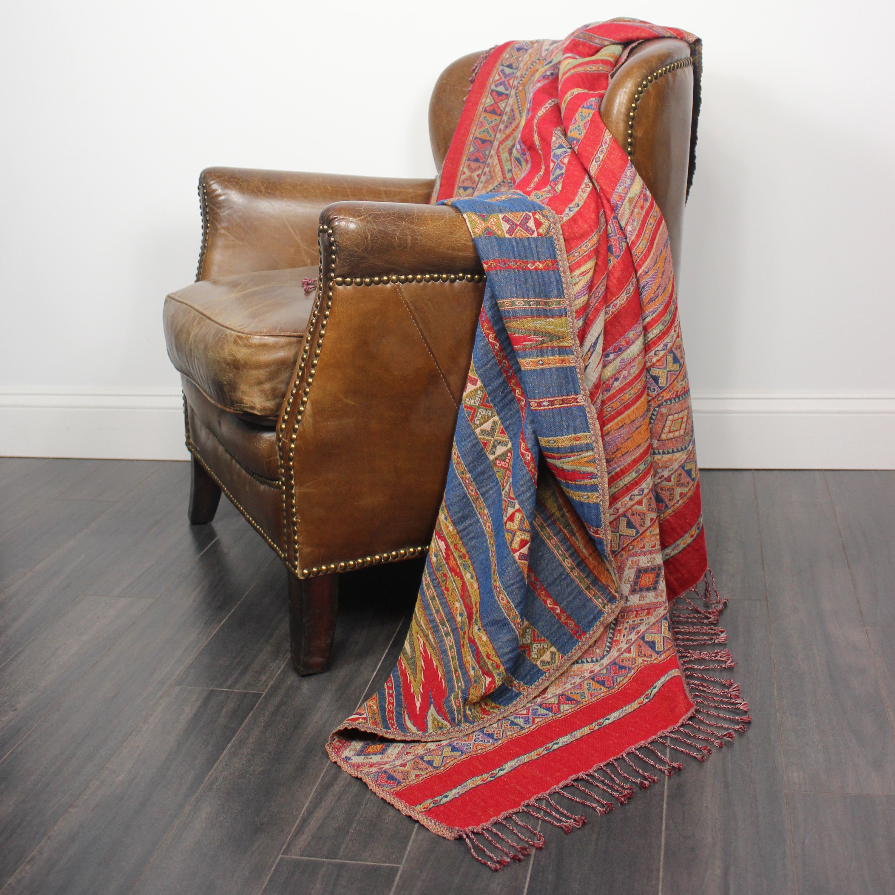 Santa Fe Reversible Cotton Wool Throw