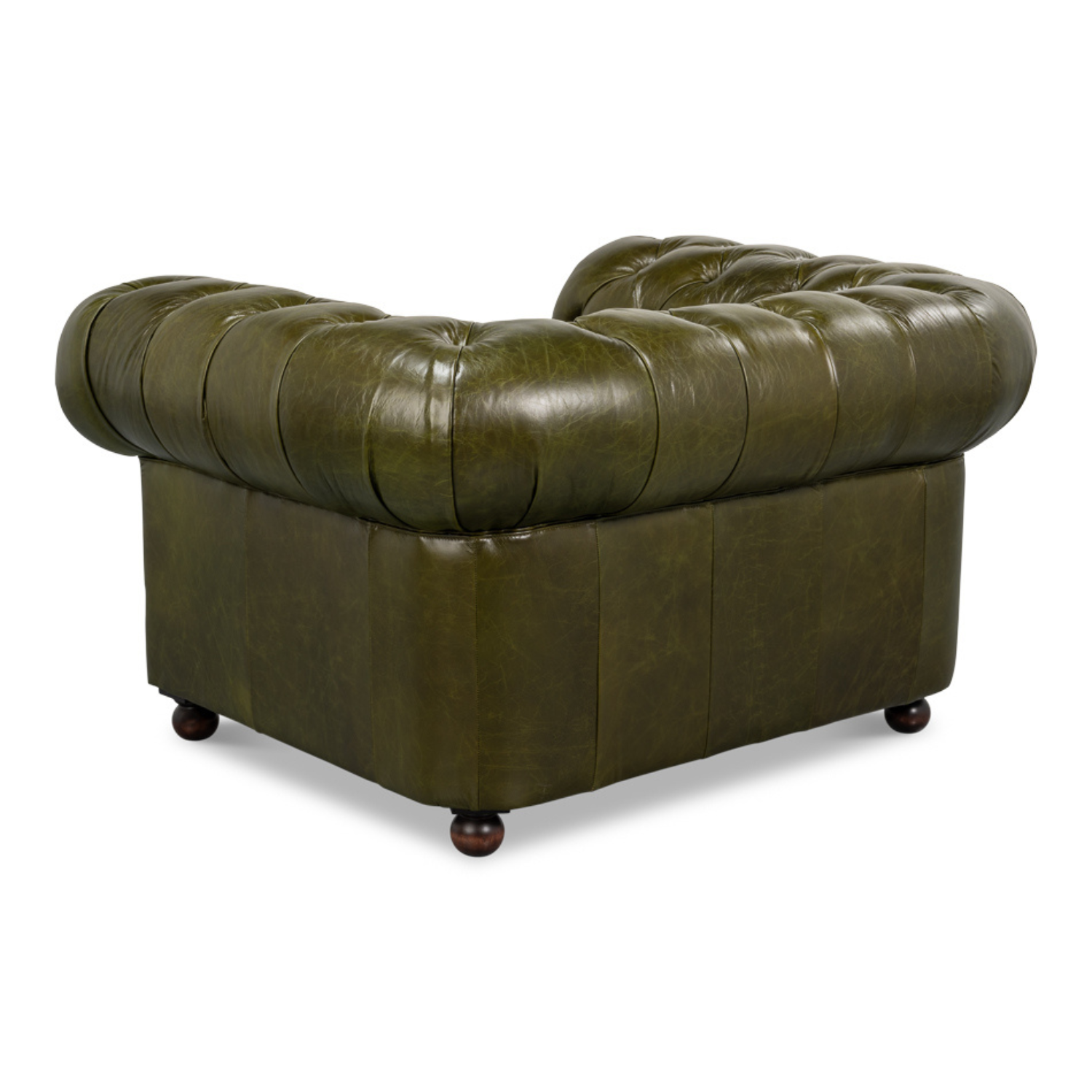 Savile Leather Chair Green