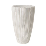 Alpine Cone Vase, White