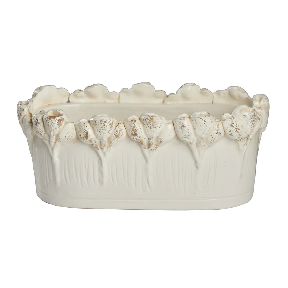 Les Fleur Oval Centerpiece