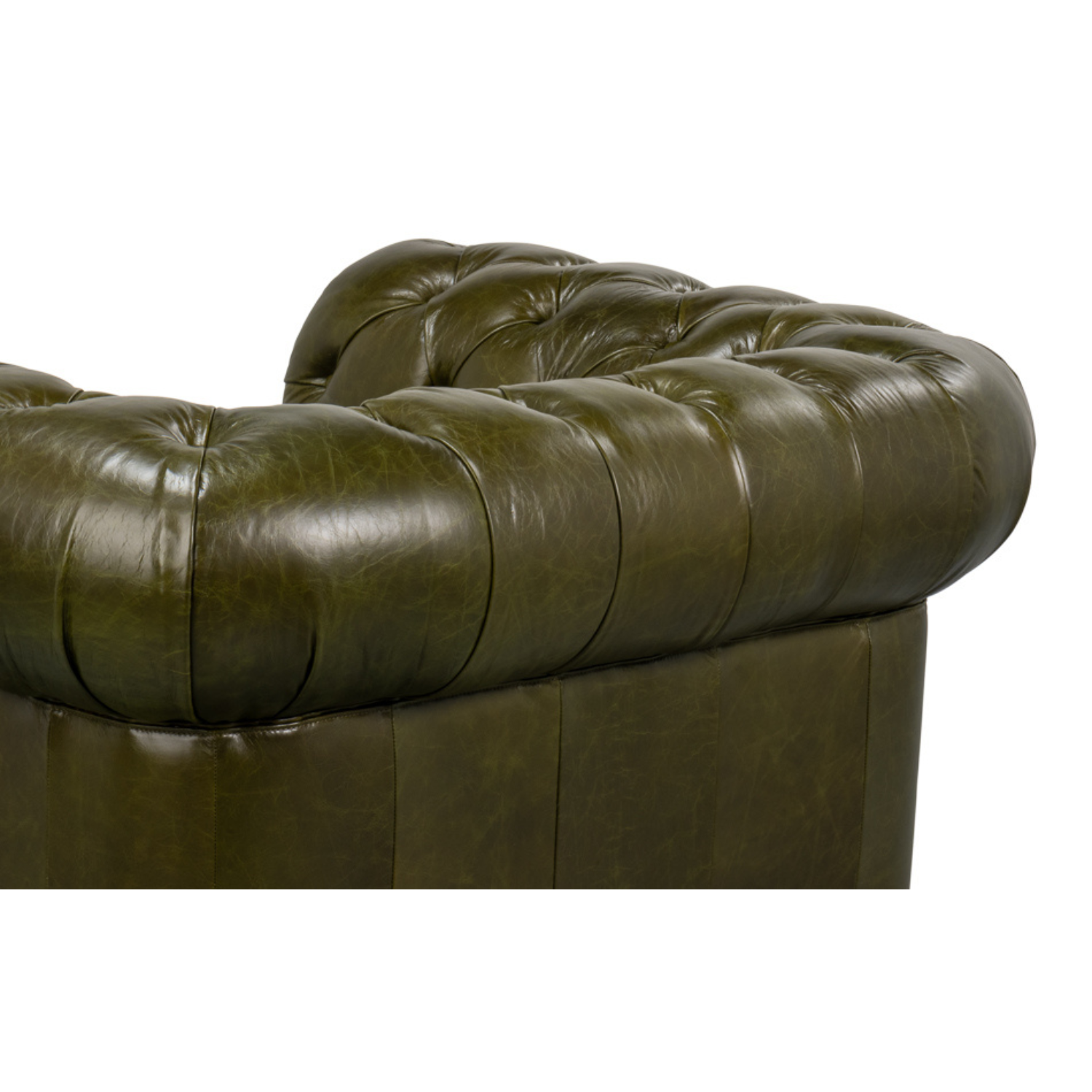 Savile Leather Chair Green