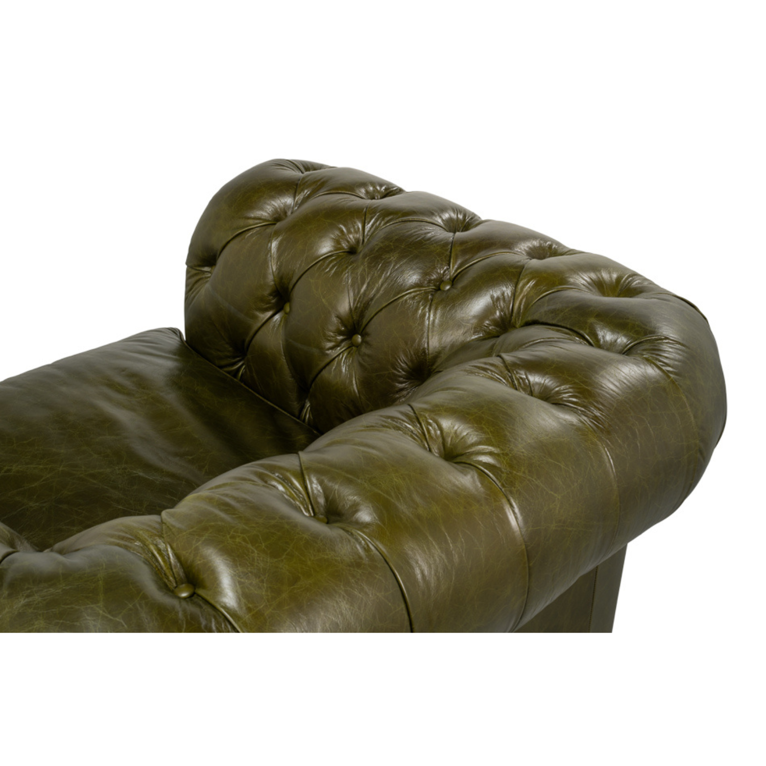 Savile Leather Chair Green