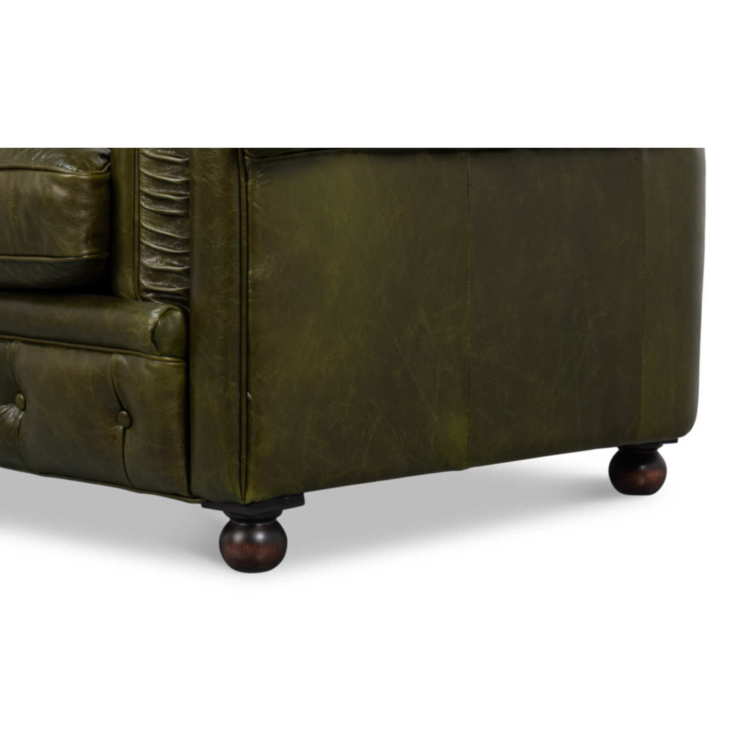 Savile Leather Chair Green
