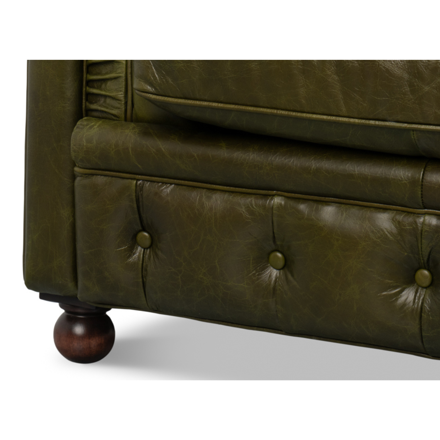 Savile Leather Chair Green