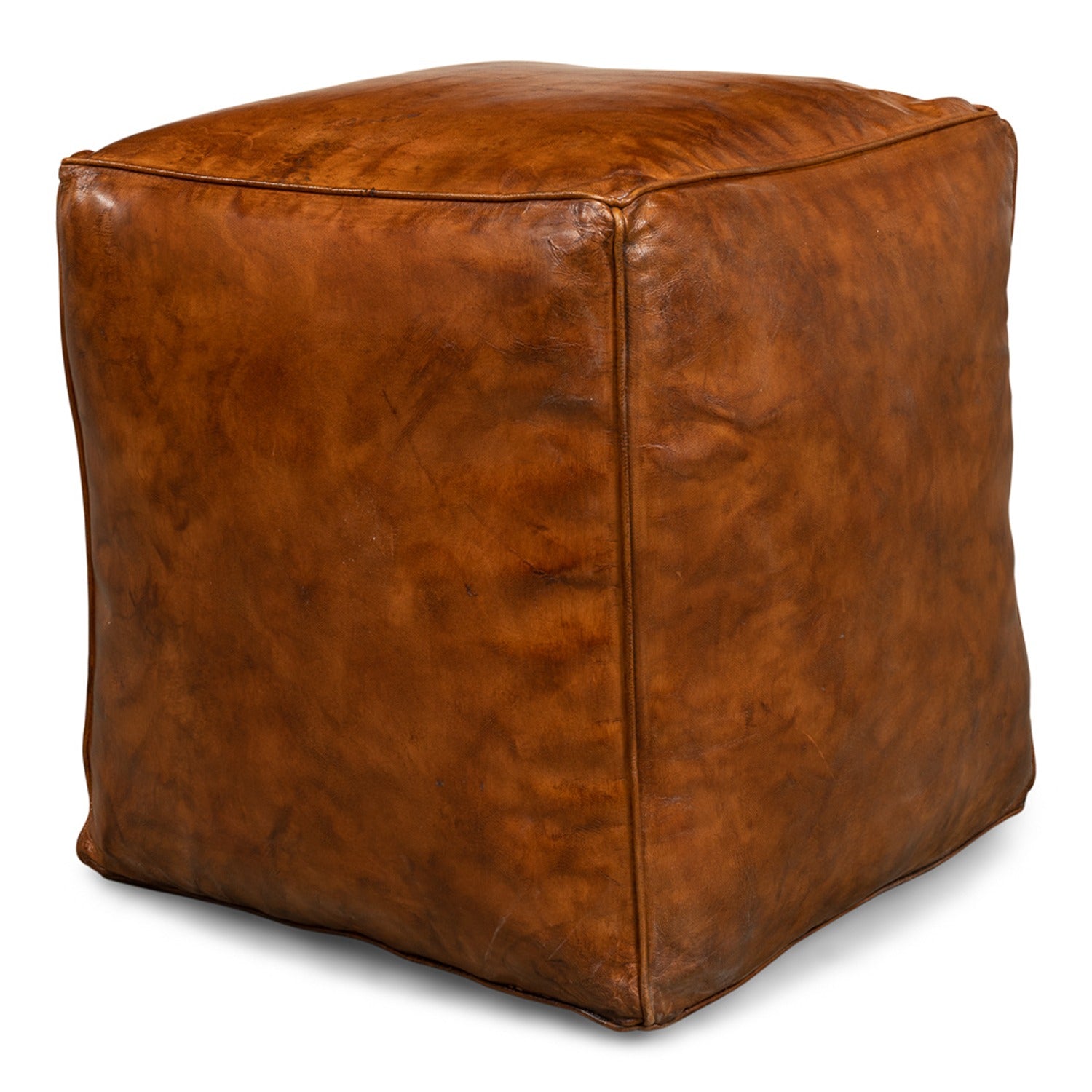 Sunday Afternoon Leather Cube, Natural