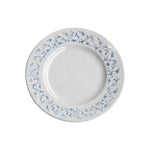 VIDA Sienna 11" Dinner Plate Set of 4 (White and Blue)