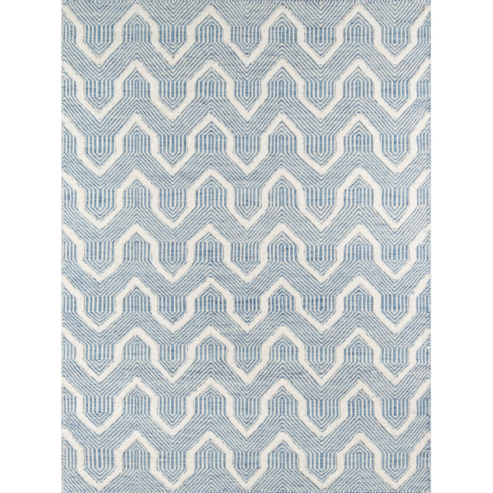 Erin Gates by Momeni Langdon Prince Blue Hand Woven Wool Area Rug