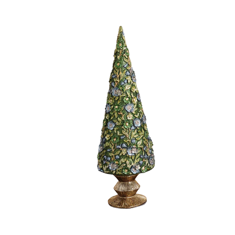 HOLIDAY
Royal Forest Fleur 12.5" Cone Tree (Multi)