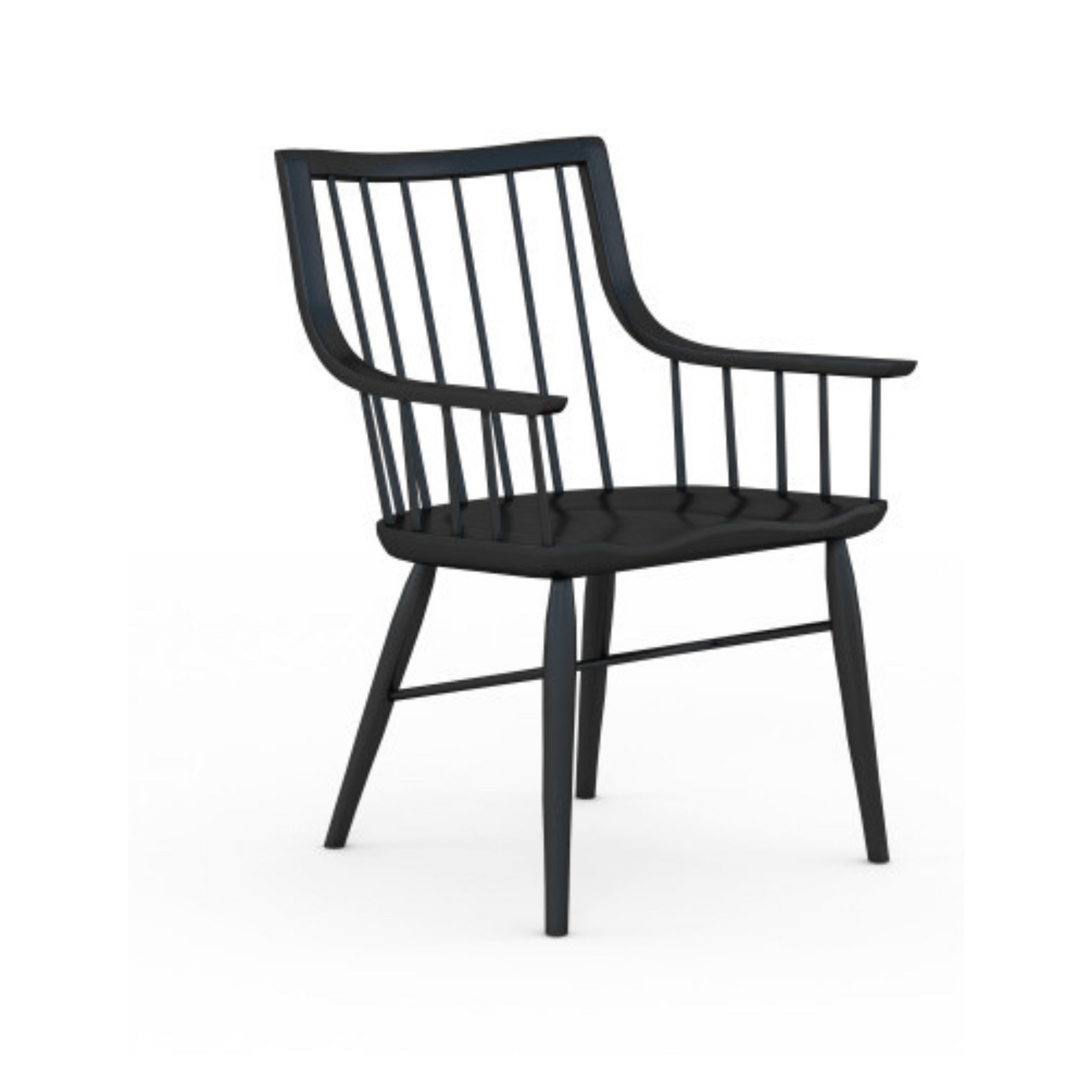 Frame Windsor Arm Chair, Black (Purchase In Qty Of 2 Required, Priced Individually)