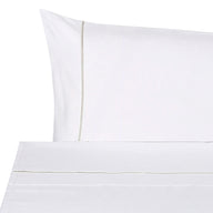 Twin (Fitted Sheet 39x75+18'' + Flat Sheet 75x112'' + 1 Standard Pillowcase 20x30'') / White/Dove
