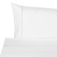 Twin (Fitted Sheet 39x75+18'' + Flat Sheet 75x112'' + 1 Standard Pillowcase 20x30'') / White/White
