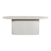 Talon Outdoor Dining Table Terrazzo White