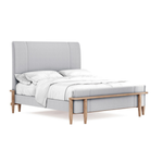 Post Queen Upholstered Panel Bed