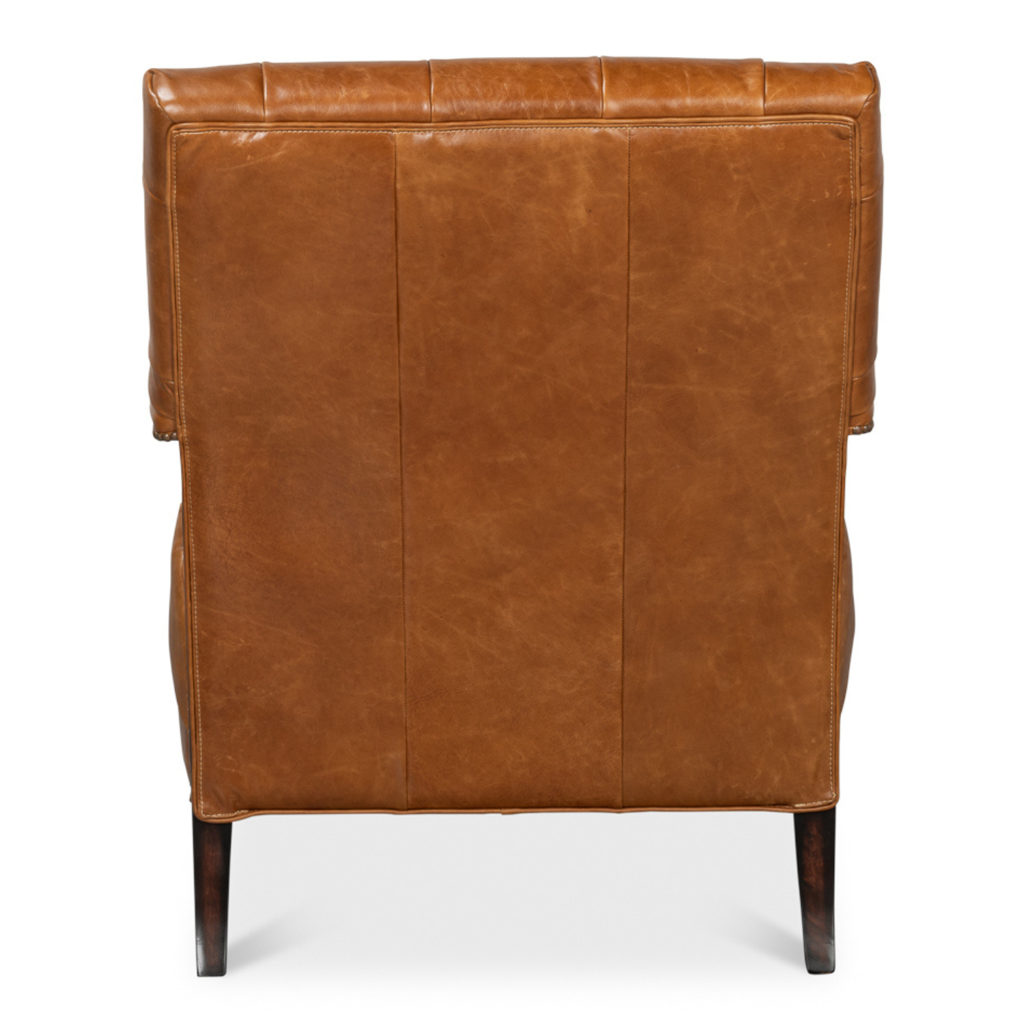 Dawson Distilled Leather Chair, Cuba Brown