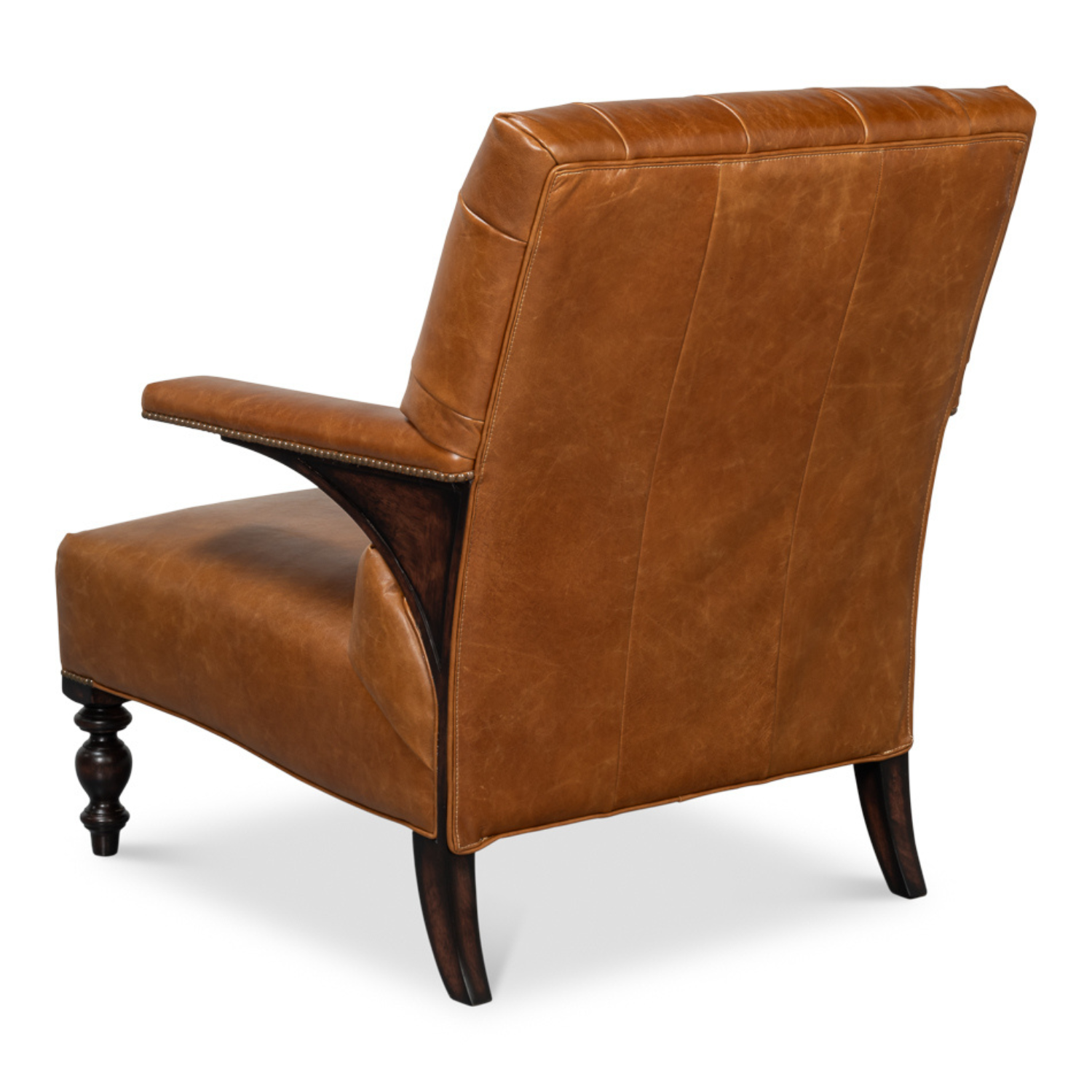Dawson Distilled Leather Chair, Cuba Brown
