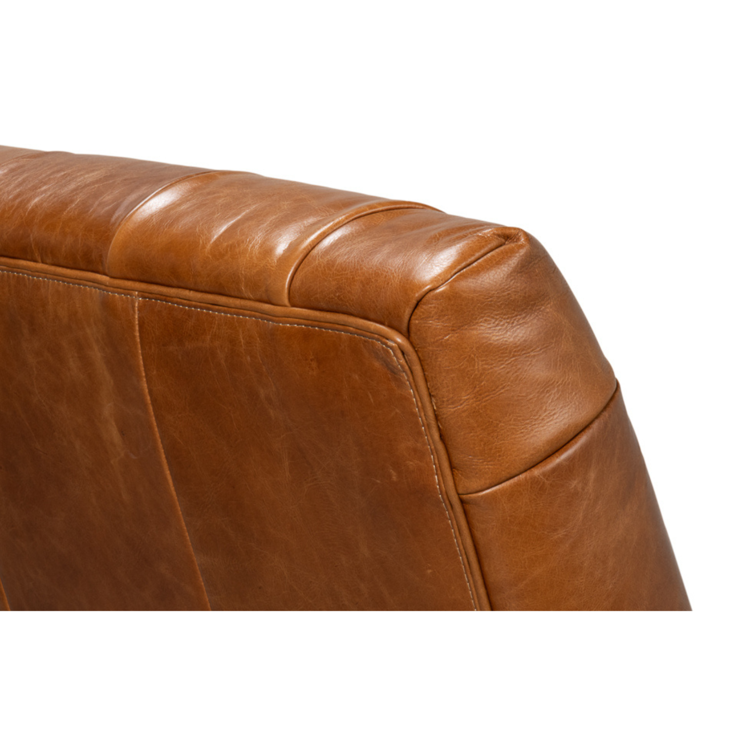 Dawson Distilled Leather Chair, Cuba Brown