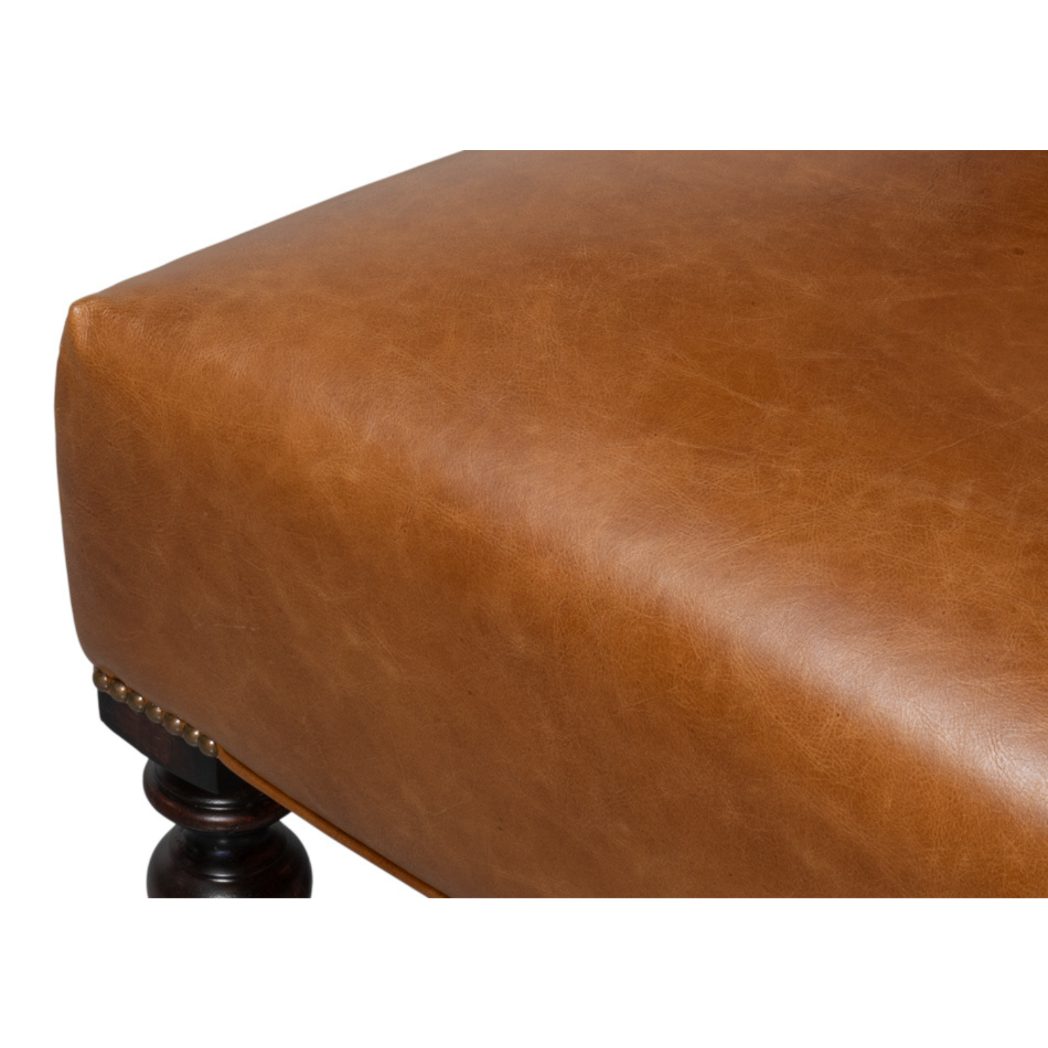 Dawson Distilled Leather Chair, Cuba Brown