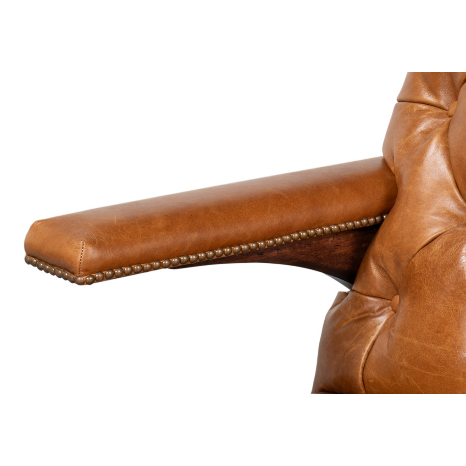Dawson Distilled Leather Chair, Cuba Brown