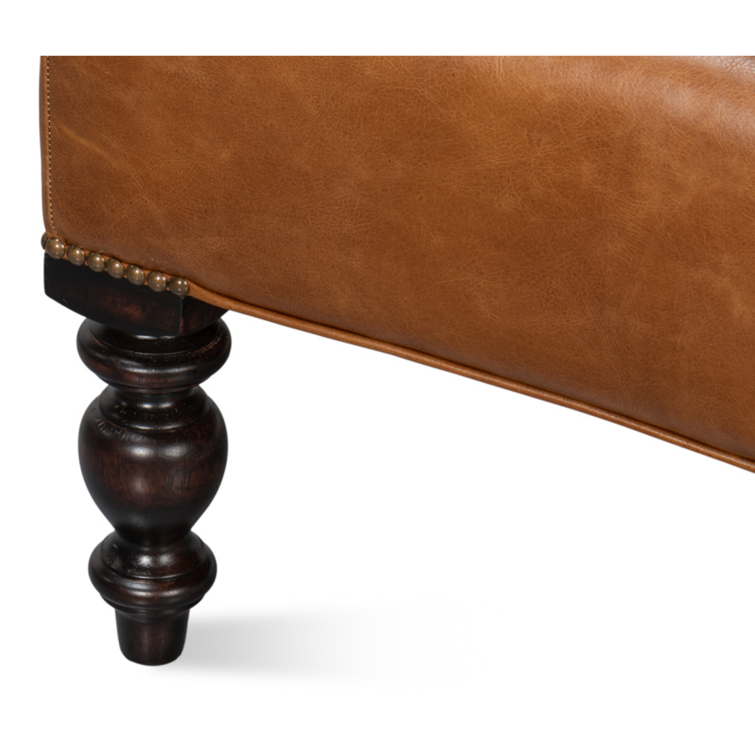 Dawson Distilled Leather Chair, Cuba Brown