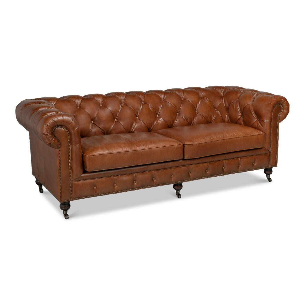 Castered Chesterfield Sofa