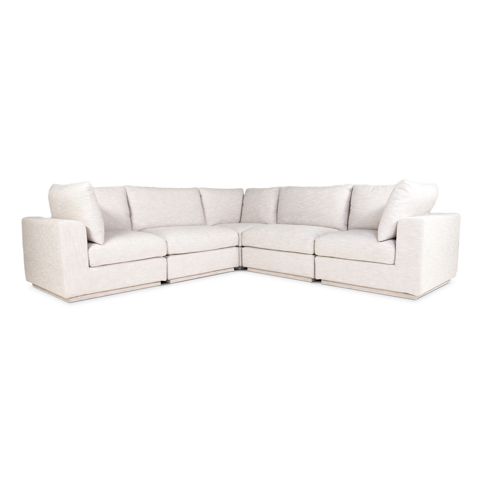 Merrick Classic L-Shaped Modular Sectional Taupe