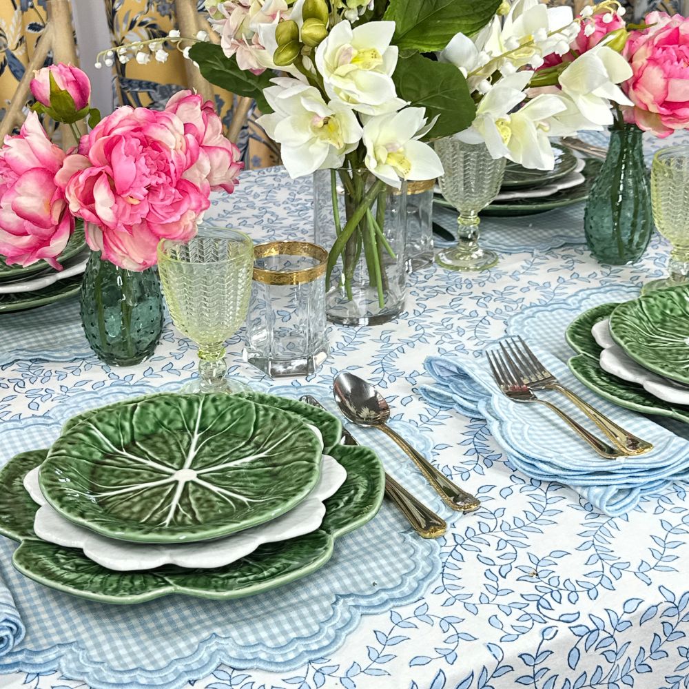 Blue Leaves - Tablecloth