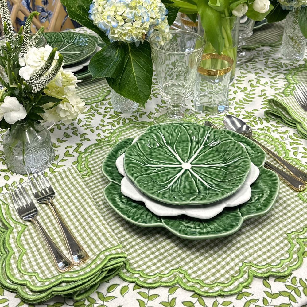 Bettina Placemat - Light Green Gingham (Set of 4)