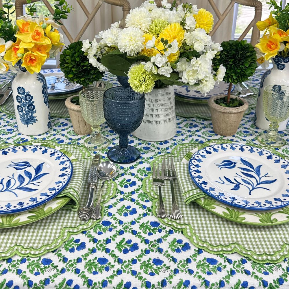 Bettina Placemat - Light Green Gingham (Set of 4)