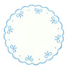 Studio Collection: Juliet Bows Placemats - White/Blue (Set of 4)