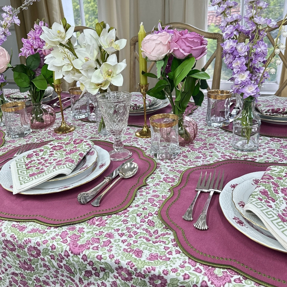 Charlotte Placemat - Plum and Sage (Set of 4)